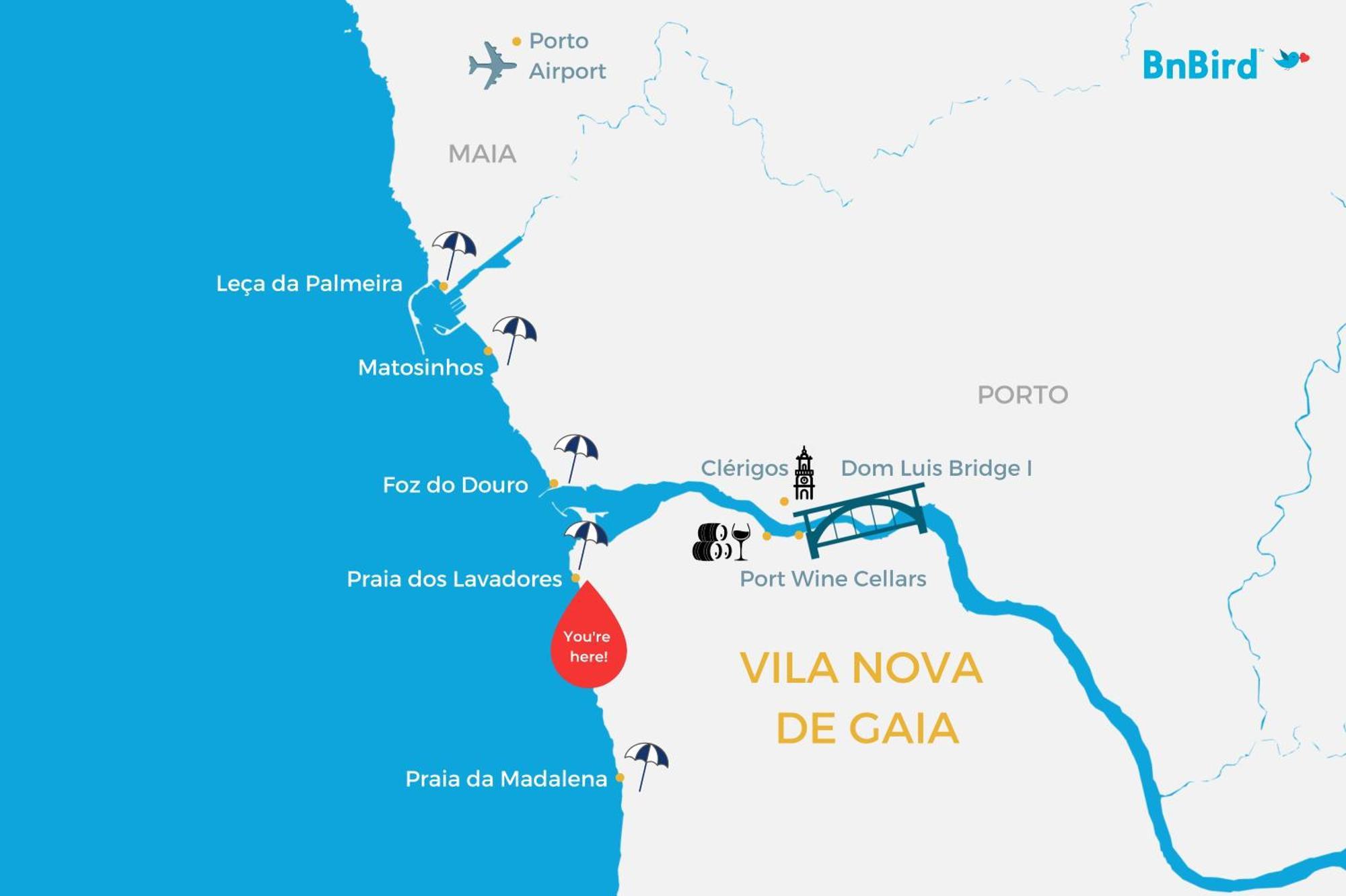 Oporto Beach Charm Canidelo  Экстерьер фото
